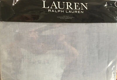 RALPH LAUREN GRAYDON CHAMBRAY AZUL KING ACOLCHADO EDREDÓN/CUBIERTA NUEVO EN PAQUETE $385 BONITO Foto 1 de 4