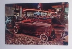 Old Car Bobs Sign 24 Gauge Steel Home Office Shop Bar Great Gift - Picture 1 of 1