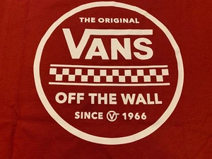 NWT, Vans Off The Wall, T-Shirt, Burgundy/Red, Kid's Size Large - Picture 1 of 3