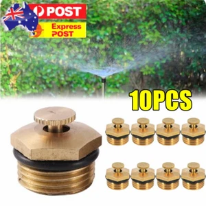 10PCS 1/2 DN15 Brass Mist Nozzles Garden Irrigation Sprinkler Water Spray Nozzle - Picture 1 of 8