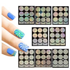 Winstonia 48 Vinilos para Uñas Plantilla Adhesivo Set Fácil Punta Francesa Manicura Calcomanías Kit - Imagen 1 de 7