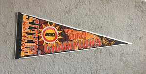 Vintage Houston Rockets 1994 NBA Basketball World Champions Pennant, Clutch City - Picture 1 of 4