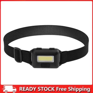 3 Modes Waterproof COB Flashlight Outdoors Headlight Headlamp Torch(Black) AU