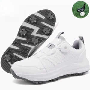 Professional Waterproof Anti-slip Studs Outdoor Training Men's Golfer Sneakers - Picture 1 of 22