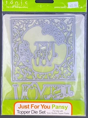 Just for You Pansy Metal Die Set by Tonic Studios Verso UK - Image 1 of 2
