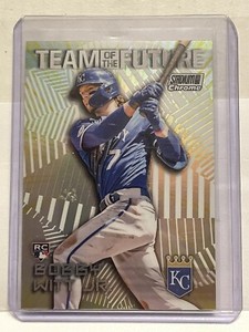 2022 Stadium Club Chrome Bobby Witt Jr. Team of the Future Holo #TOF-7 Rookie RC