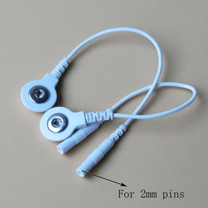 Electrode Cables Pin Snap Converter to Button For Tens/Ems massager Adater - Picture 1 of 6