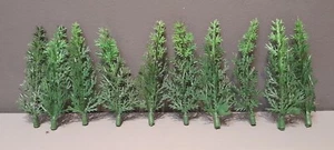 Miniature Evergreen Trees 9cm Christmas Trees Small Forest Craft Material x10 - Picture 1 of 11