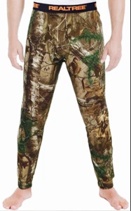 Men's REALTREE Base Layer Hunting camping Fishing Hiking Thermal Bottom - Foto 1 di 2