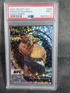 Francis Ngannou 2021 UFC Select Octagonside Disco Prizm #299 PSA 9 Mint Champion - Picture 1 of 2