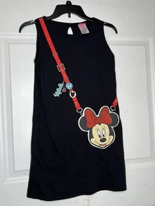 Vtg Disney Jerry Leigh Black Minnie Dress Girls Sz XL 14/16 sleeveless - Picture 1 of 7