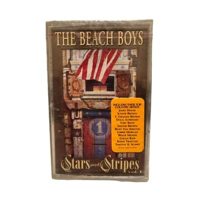 THE BEACH BOYS STARS AND STRIPES CASETTE TAPE TOBY KEITH JUNIOR BROWN SEALED - Image 1 of 2
