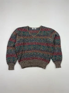 1990’s Vintage Uomo Missoni V-Neck Alpaca Sweater - Picture 1 of 9