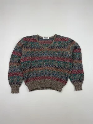1990’s Vintage Uomo Missoni V-Neck Alpaca Sweater - Image 1 of 4