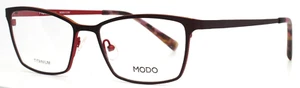 MODO 4222 DBURG Dark Burgundy Womens Semi Cat Eye Eyeglasses 51-16-138 B:34 B - Picture 1 of 16