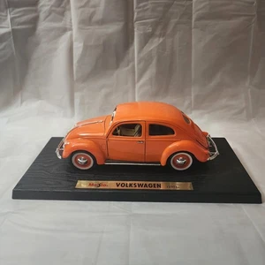 Diecast 1/18 Maisto 1951 Volkswagen VW Bettle Orange - Picture 1 of 21