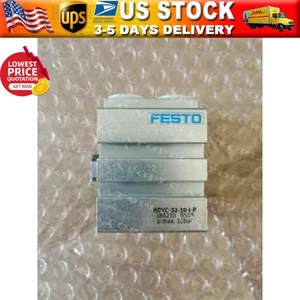 US FREE TAX New FESTO ADVC-32-10-I-P 188210 short stroke cylinder - Picture 1 of 7
