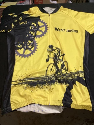 Cycle Run West Biking Cycling Jersey Size XXXX - Image 1 of 4