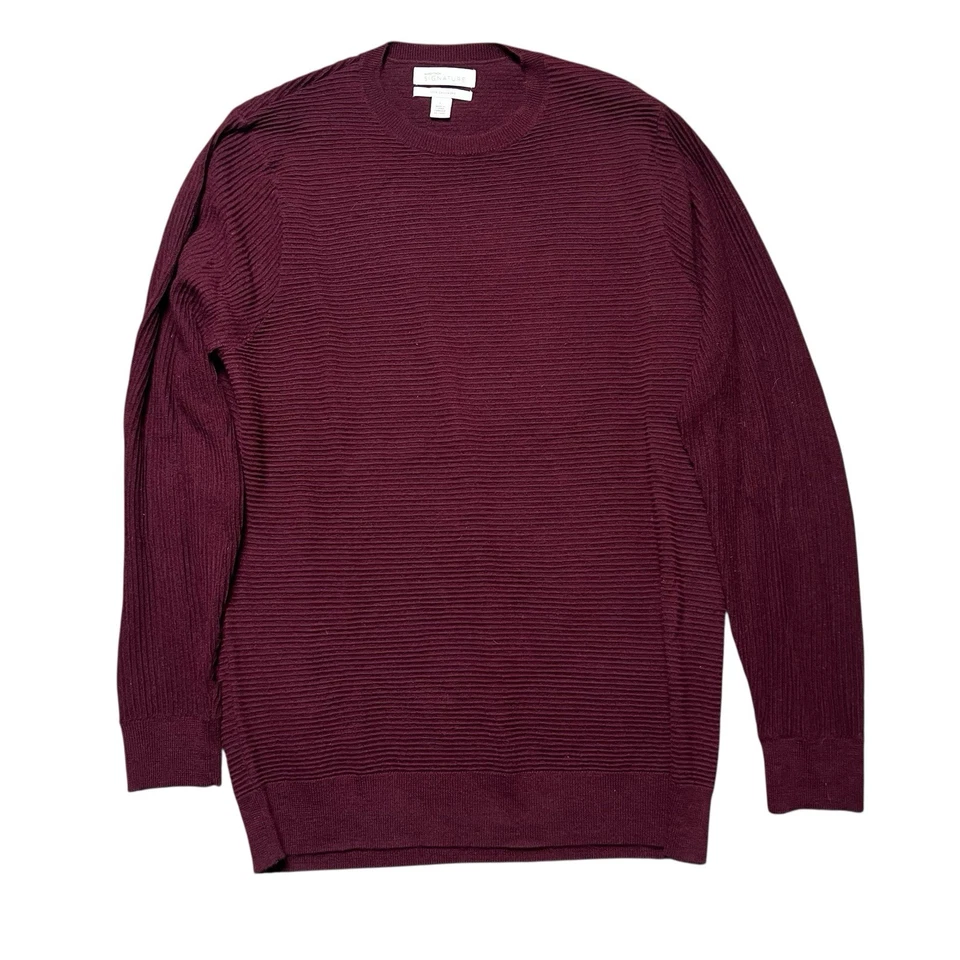 Suéter de cachemir Nordstrom Signature tejido granate talla grande Foto 1 de 4