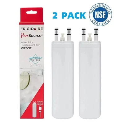 FRIGIDAIRE 2 PACK New Frigdaire WF3CB PureSource 3 Refrigerator Water Filter New Sealed,US
