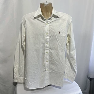 Camisa Polo Ralph Lauren Para Hombre Talla XL Oxford Abotonada Blanca Ver Fotos *** - Imagen 1 de 12