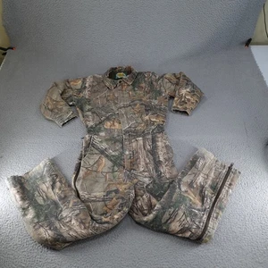 Cabela's Coveralls Youth Medium Camo Realtree Hunting Insulated Kids Zip Up - Picture 1 of 22