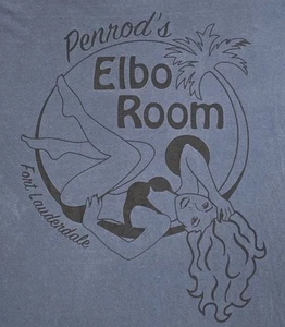 Comfort Colors T Shirt Men's Medium Blue Long Sleeve Elbo Room Ft Lauderdale FL - Picture 1 of 8