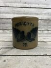 Vintage 1989 Marietta PA Pennsylvania Maple City Pottery Stonewear Crock Jar USA