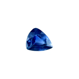 0.86ct Deep Cornflower Blue NATURAL Sapphire Trillion Triangle Gem 6.5x5.5mm - Picture 1 of 2