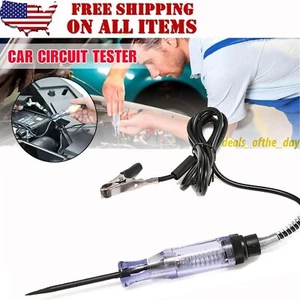 Luz de prueba probador de circuito de automóvil sonda 24V 12V 6V CC probador de continuidad de voltaje EE. UU. - Imagen 1 de 24
