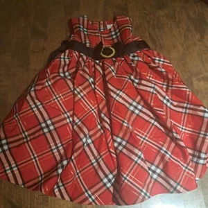Camilla formal red gold black dress holidays Christmas size 4t taffeta crinoline - Picture 1 of 5