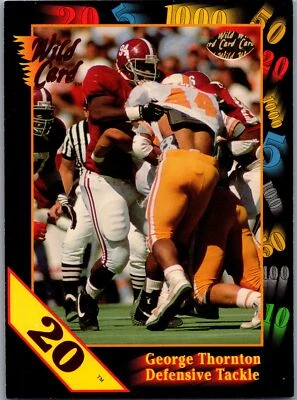 1991 George Thornton #136 Alabama Crimson Tide 20 Stripe MFBC#30 - Image 1 of 2