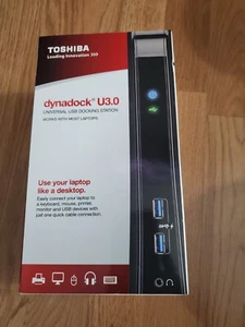 Estación de Acoplamiento Universal USB 3.0 TOSHIBA PA3927U-1PRP Dynadock SIN ADAPTADOR DE AC - Imagen 1 de 7