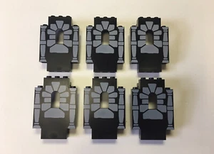 NEW LEGO 6X LOT Castle Wall Panels 2X5X6 w/ Window Stones 2 Columns BLACK 10176 - Picture 1 of 3