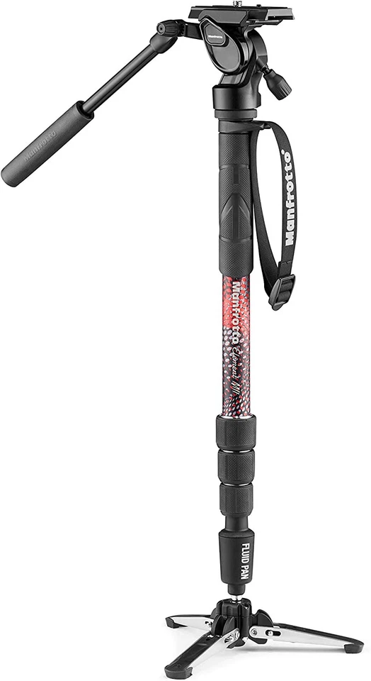 Manfrotto Element MII Video Kit Aluminium Fluid Monopod with Video Head, Slim an - Image 1 of 4