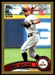 2011 Topps Update Gold Angel Sanchez 0411/2011 Houston Astros #US46 - Picture 1 of 2