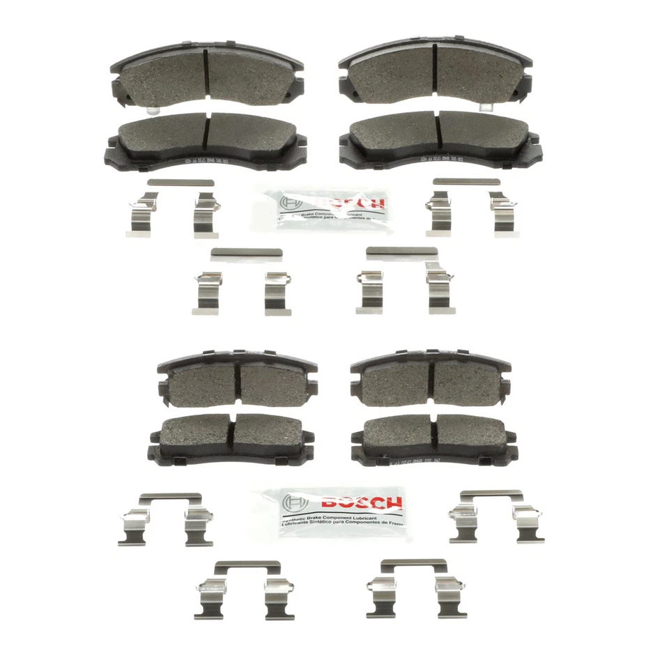 Bosch Blue Front Rear Ceramic Disc Brake Pad Kit For Stealth 3000GT Diamante FWD - Image 1 of 1