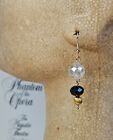 Phantom of the Opera EARRINGS w/Stage Used Beads from Chandelier Unique