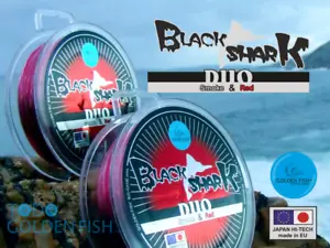 GOLDEN FISH BLACK SHARK DUO 0,725mm 80Lb 100m BIG GAME LINE Red & Smoke Japan - Imagen 1 de 5
