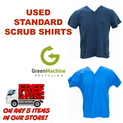 Used Scrubs Tops Shirts Used Scrubs Cintas Dickies Cherokee Landau - Image 1 of 3