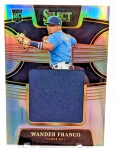 WANDER FRANCO 2022 PANINI SELECT PRIZM JUMBO G/U SWATCH ROOKIE CARD S/P #194/250 - Picture 1 of 3