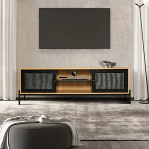 5FT Rustic TV Stand with Storage Shelf Media Console Table Entertainment Center - Picture 1 of 11