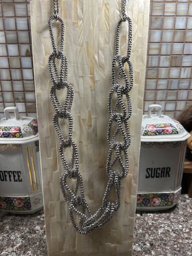 VETEMENTS catena maglia argento