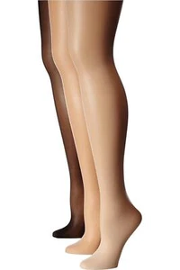 Jefferies Socks Kid Girl's 3-Pack Miss Pantyhose Neutral/Ivory/Black - Picture 1 of 1