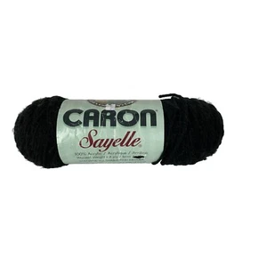 Caron Sayelle Garn 4-fädig schwarz Acryl #0371 3,5 Unzen AT379 - Bild 1 von 6