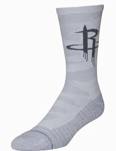 Stance Houston Rockets Socks Snow Gray Camo Men's Medium 6-8.5 New Free Shipping - Picture 1 of 1