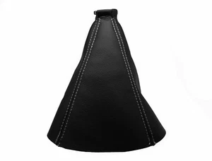 White Thread Genuine Leather Gear Shift Boot Shift Cover For Kia Sorento I 2002-2007 - Picture 1 of 1