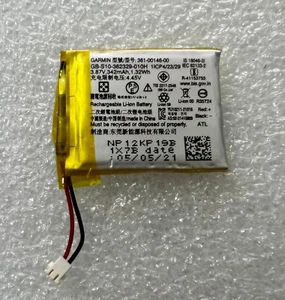 361-00146-00 Batteria Nuova Originale 342mAh 3.87V per Garmin Forerunner 955 Solar - Foto 1 di 1
