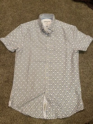 Men’s Short Sleeve Casual Collared Button Down - Image 1 of 4