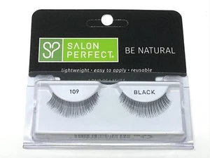 Salon Perfect Be Natural Single Pack False Eyelashes #109, 1 Pair of Lashes - Picture 1 of 3